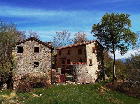 Presso Pasquigliora, a destra la casa di Fosco Maraini