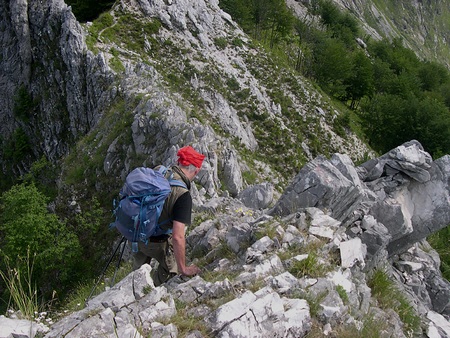 Cresta del Vestito, tratto da fare con molta attenzione