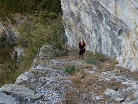 Sulla parte alta della via di lizza