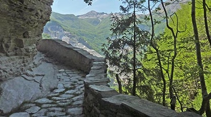 terrazza panoramica dove il santo meditava e morì