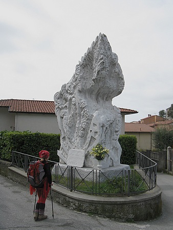 Il monumento dedicato alle vittime dell'eccidio nazifascista del 1944