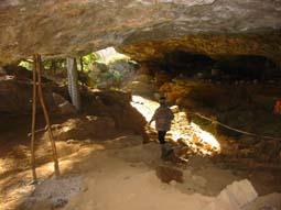 foto dall’interno della grotta